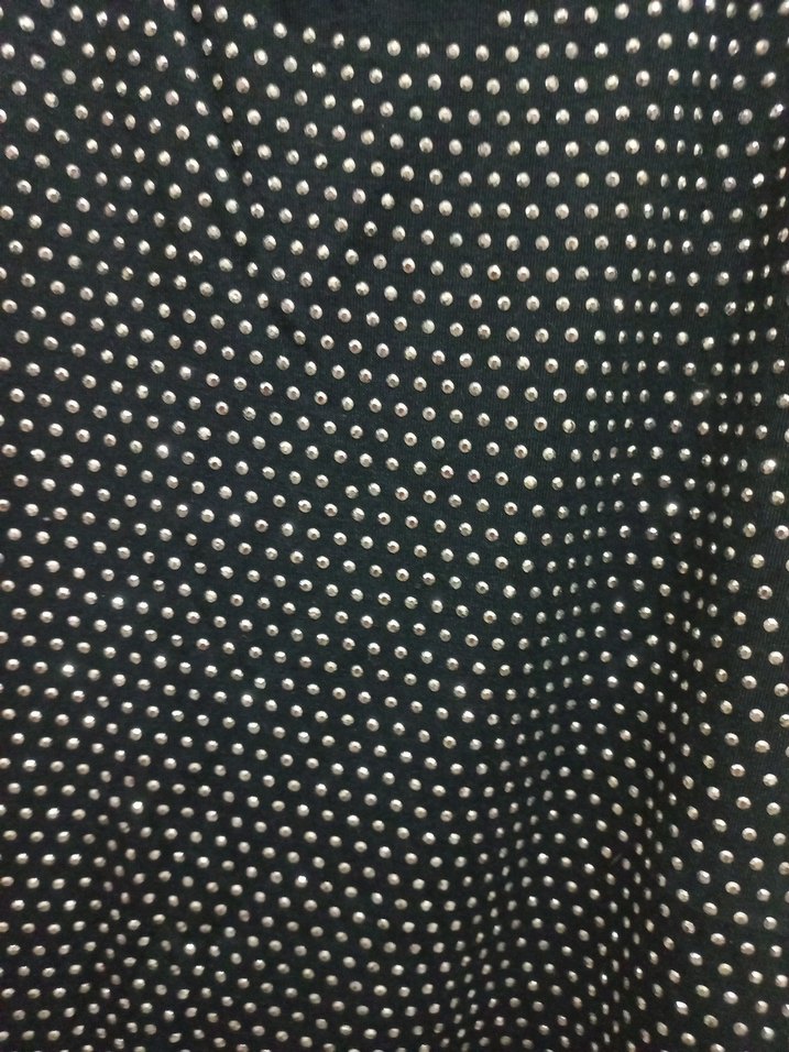 Siyah Pul zımbalı Kolsuz bluz - Görsel 4