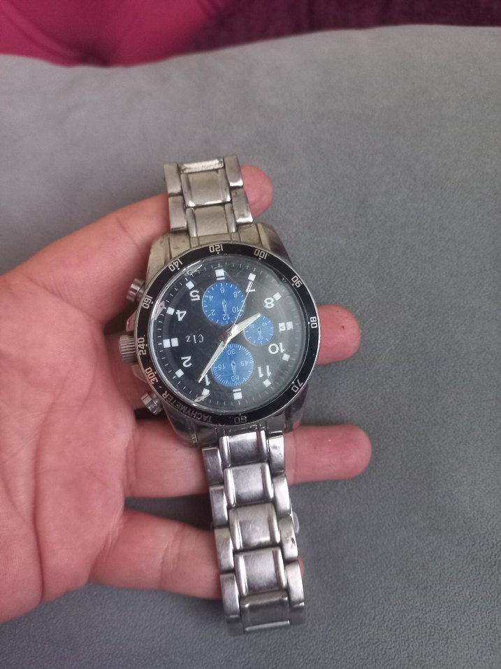 Gri Biker Tarzı Erkek Kol Saati - Görsel 3