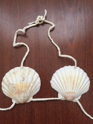 m Beden İstridye bikini üstü