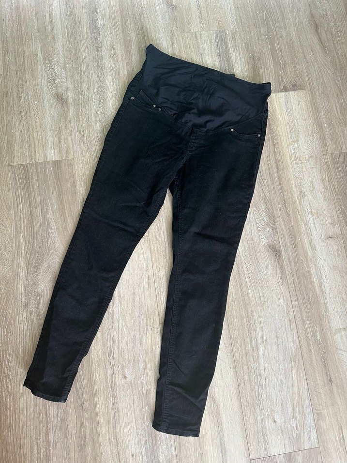 H&M Siyah MAMA Super Skinny Jeans - Görsel 5