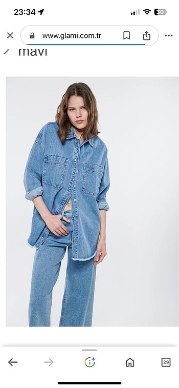 Mavi Orjinal oversize denim ceket