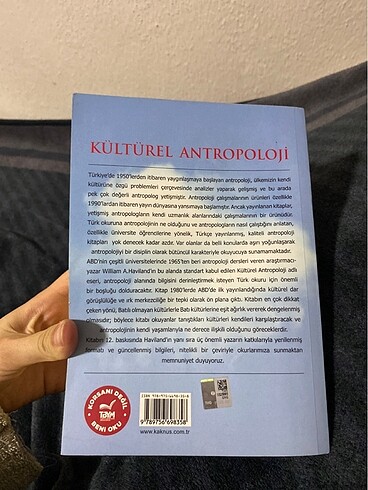 Kültürel antropoloji ders kitabı