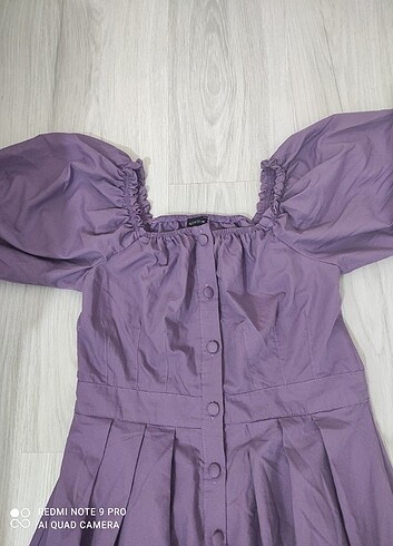 40 Beden mor Renk Mini elbise