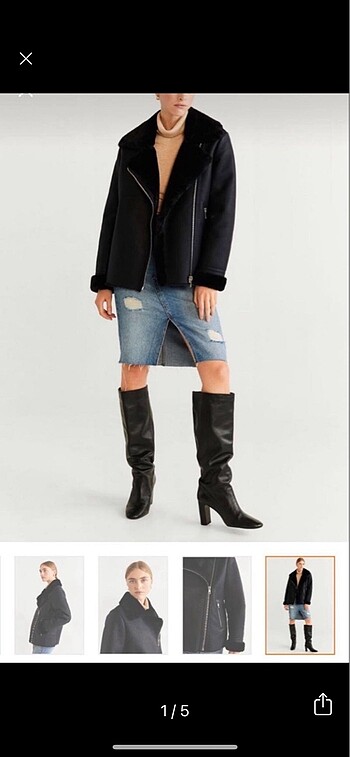 Mango Biker Deri Mont