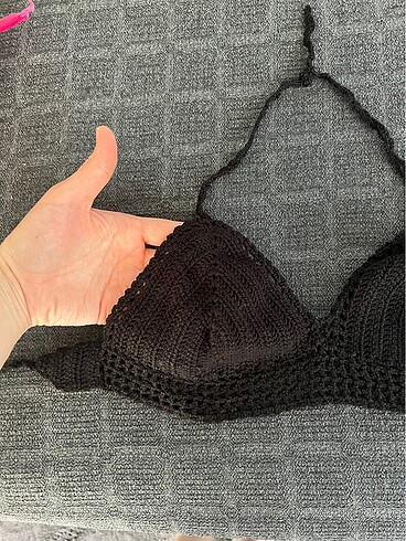 s Beden siyah Renk Bikini üstü