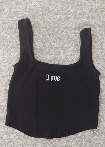 Diğer Siyah spor crop