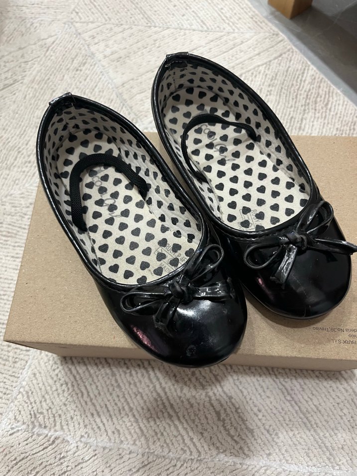 Kız Çocuk Siyah Fiyonk Detaylı Babet - Görsel 2