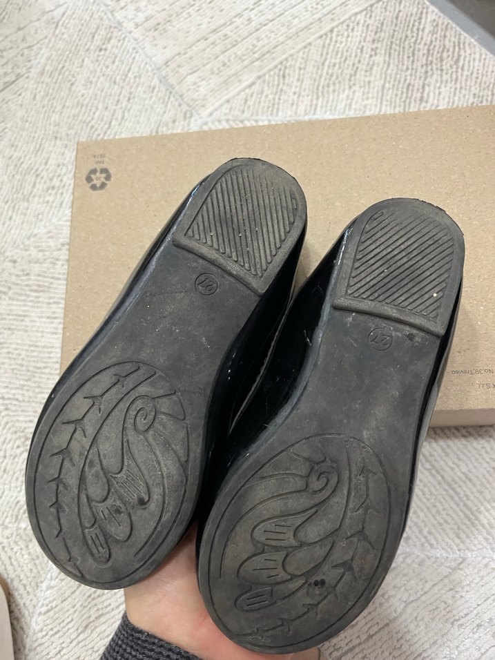 Kız Çocuk Siyah Fiyonk Detaylı Babet - Görsel 3