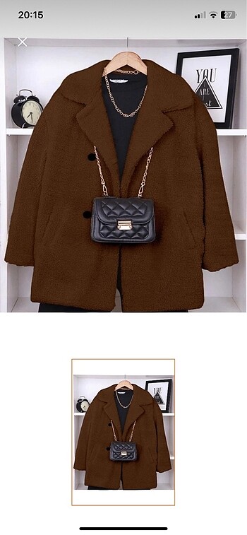 Zara Peluş kürklü kaban