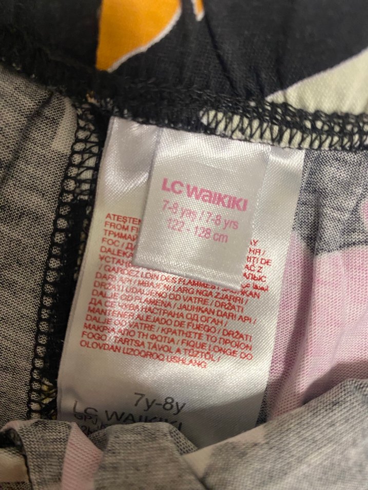 Renkli Bağlamalı Desenli Kız Tayt - Görsel 2