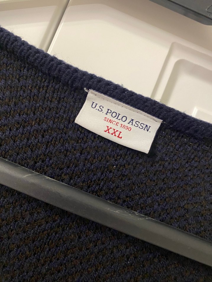 U.S POLO Erkek Lacivert Örgü Yelek - Görsel 2