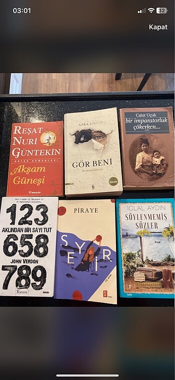 Kitap (tekli alabilirsiniz)