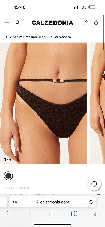 Leopar desenli calzedonia bikini