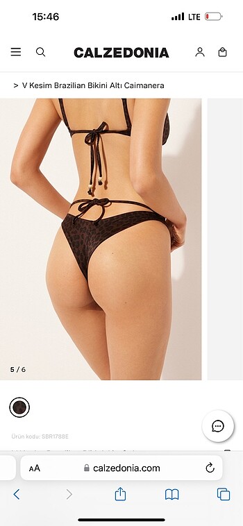 s Beden Leopar desenli calzedonia bikini