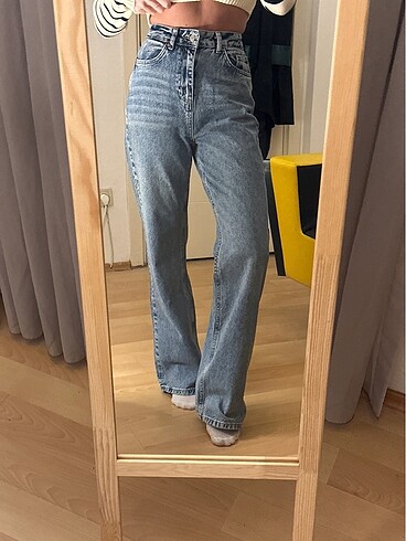 34 Beden lacivert Renk Trendyol Jean