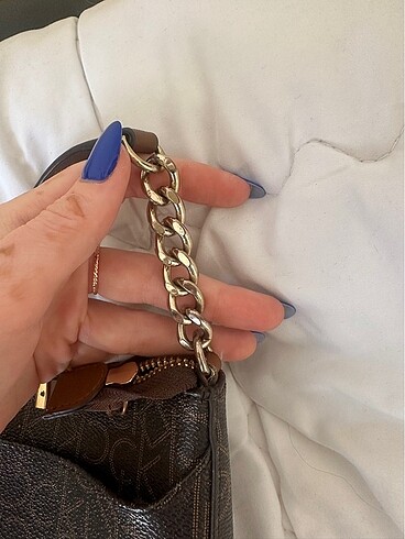  Beden kahverengi Renk Calvin Klein Çanta Orjinal