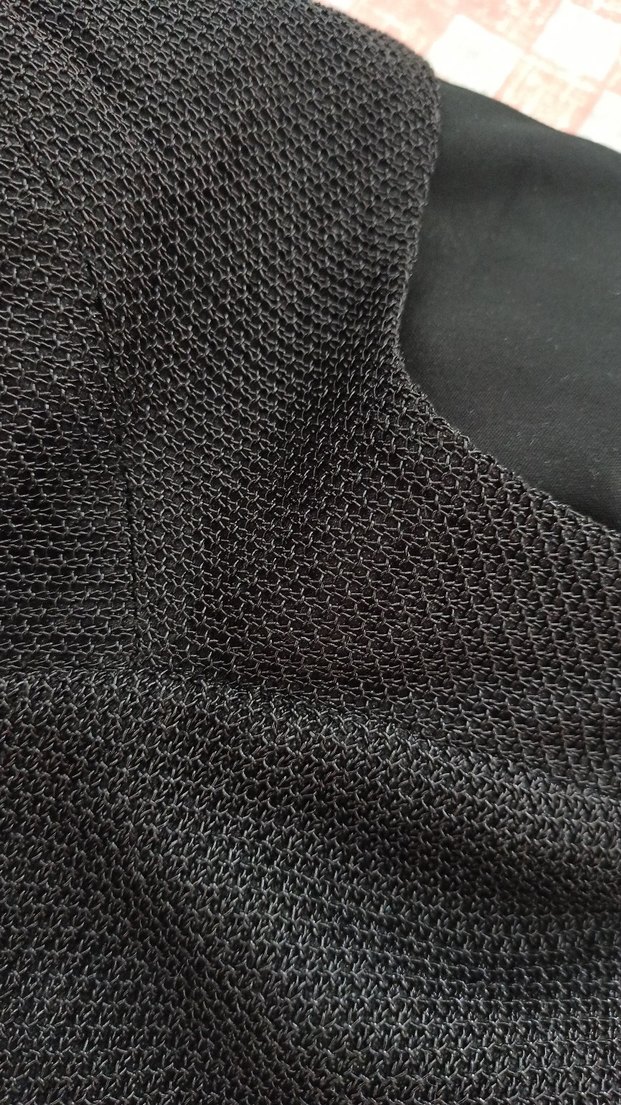 Klasik Elegan Kırmızı Siyah Midi Elbise - Görsel 3