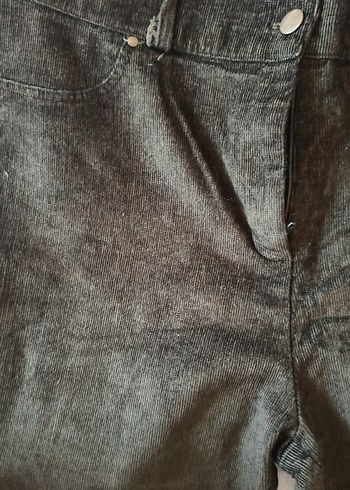 Kahverengi Kemerli Kadın Denim Pantolon - Görsel 3