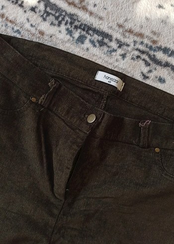 Kahverengi Kemerli Kadın Denim Pantolon - Görsel 2