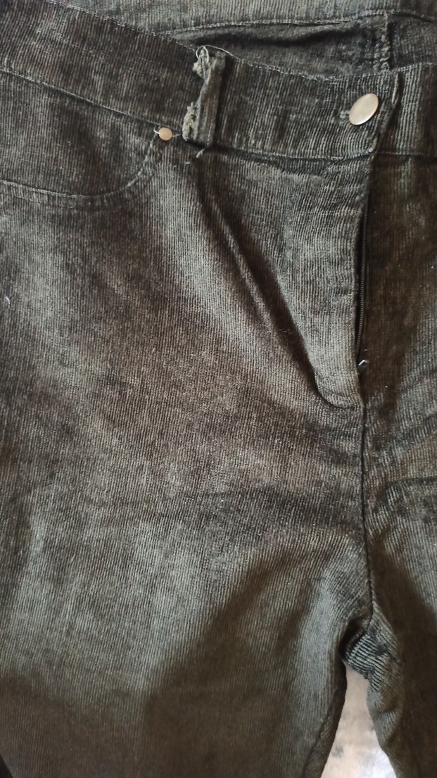 Kahverengi Kemerli Kadın Denim Pantolon - Görsel 3