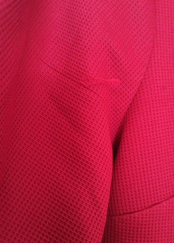 Kırmızı V Yakalı Midi Kadın Elbise - Görsel 3