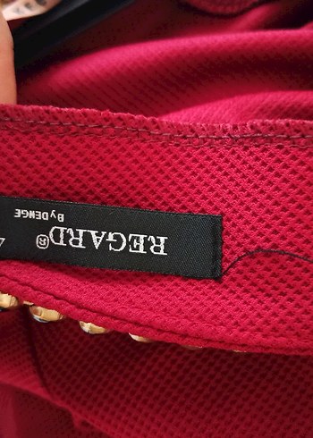 Kırmızı V Yakalı Midi Kadın Elbise - Görsel 5