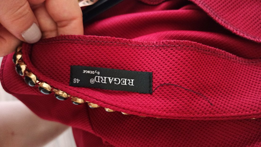 Kırmızı V Yakalı Midi Kadın Elbise - Görsel 5