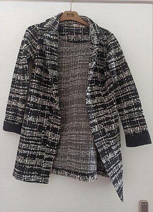 Siyah modern blazer ceket
