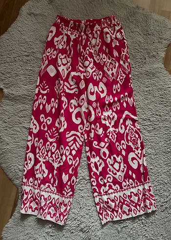 Pembe Bohem Kadın Pantolon - Görsel 4