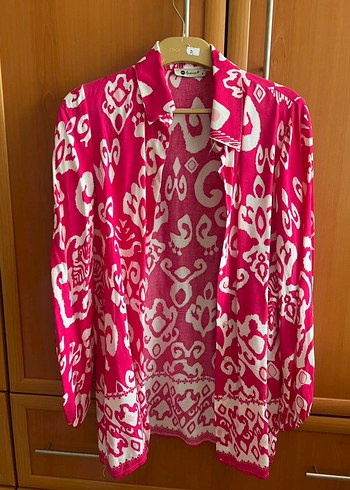 Pembe Bohem Gömlek Uzun Kollu - Görsel 5