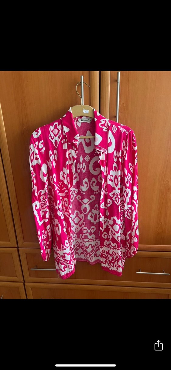 Pembe Bohem Gömlek Uzun Kollu - Görsel 4