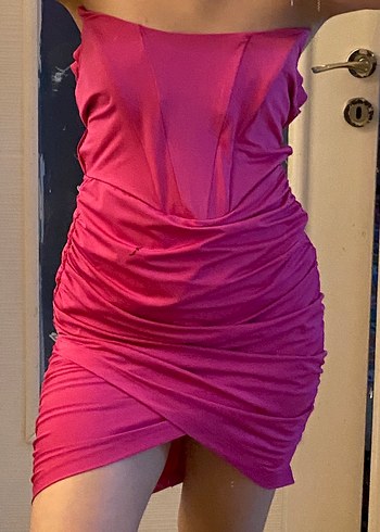 straplez elbise - Görsel 3