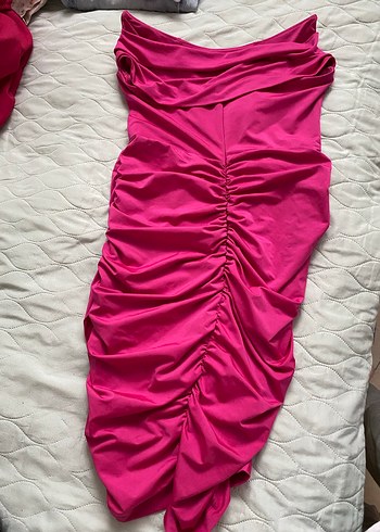 straplez elbise - Görsel 5