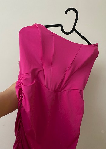 straplez elbise - Görsel 4