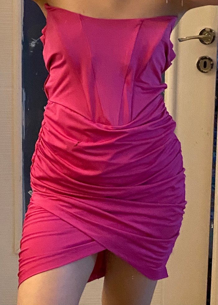 straplez elbise - Görsel 3