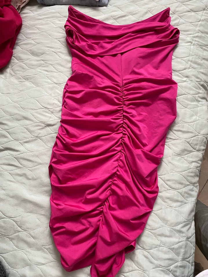 straplez elbise - Görsel 5