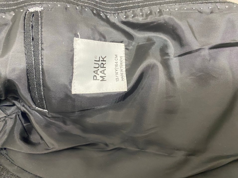 Gri Zebra Desenli Düğmeli Erkek Ceket - Görsel 5