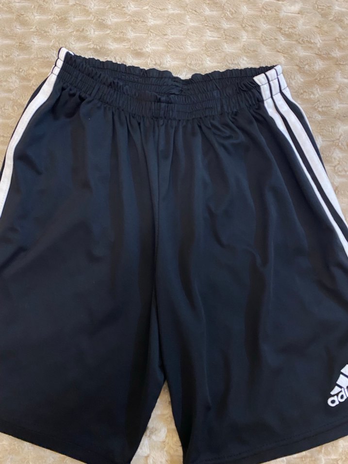 Adidas Siyah Elastik Bel Spor Şort - Görsel 2