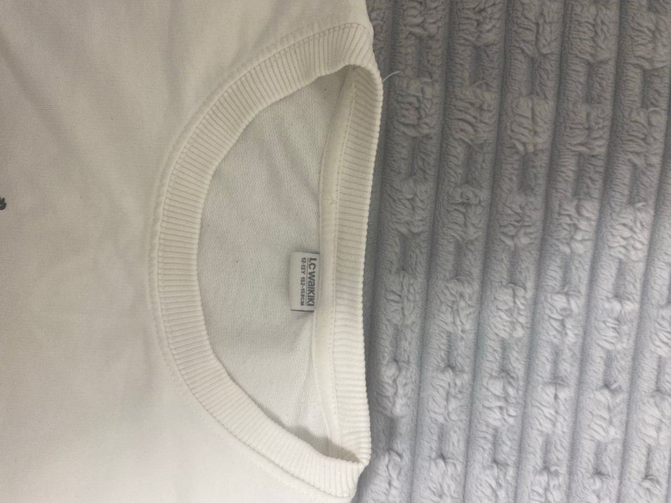 Beyaz Baskılı Erkek Çocuk Uzun Kollu Tişört - Görsel 3