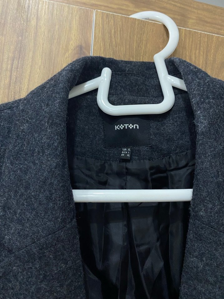 Gri Kadın Yün Blazer Ceket - Görsel 2