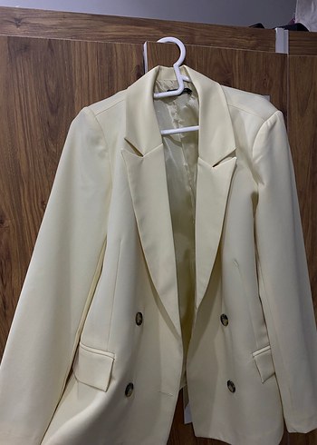Açık sarı Kadın Blazer Ceket - Görsel 2