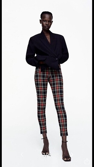 Zara ekose pantolon - Görsel 5