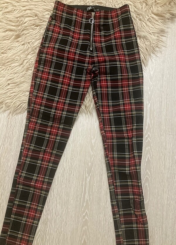 Zara ekose pantolon - Görsel 4