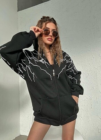 Fermuarlı sweatshirt