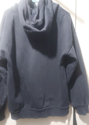 Mavi Kapüşonlu Sweatshirt - Görsel 2