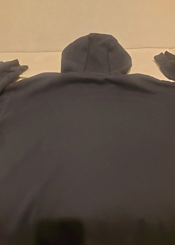 Mavi Kapüşonlu Sweatshirt - Görsel 6