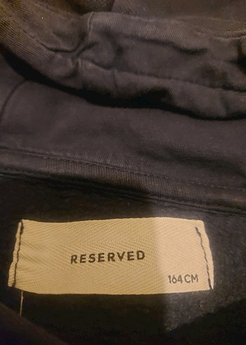 Mavi Kapüşonlu Sweatshirt - Görsel 5