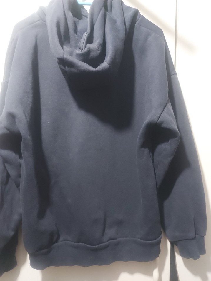 Mavi Kapüşonlu Sweatshirt - Görsel 2