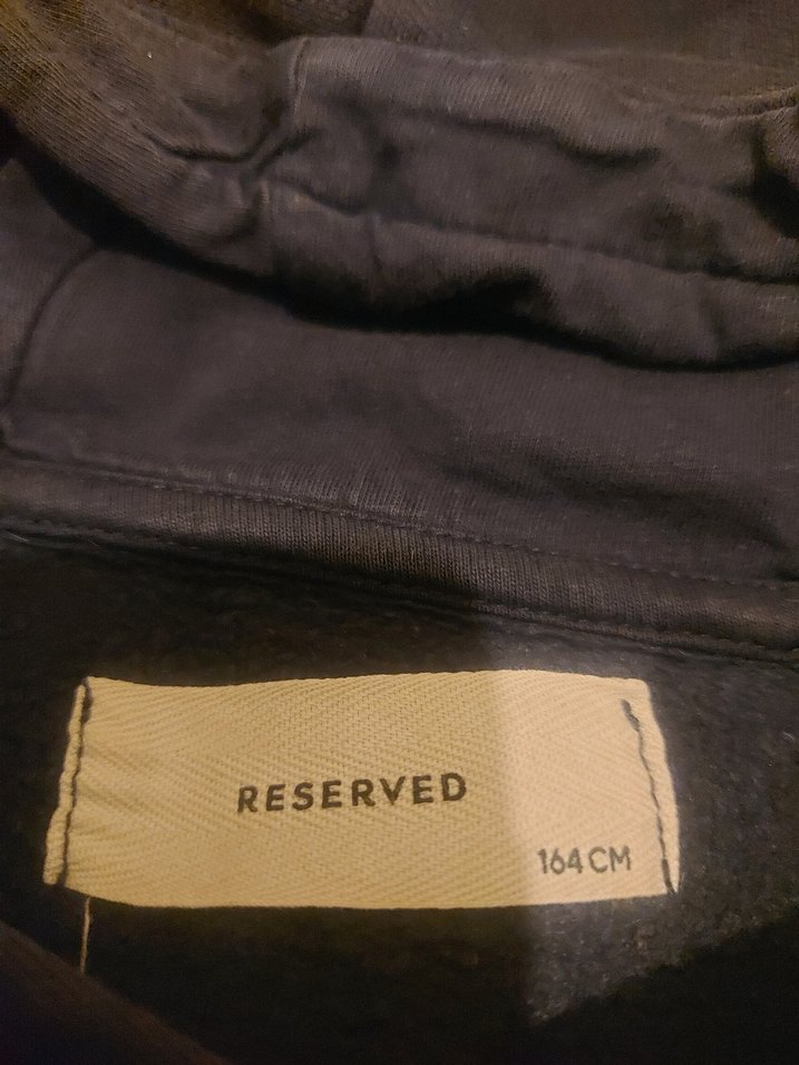 Mavi Kapüşonlu Sweatshirt - Görsel 5