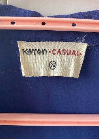 Lacivert Uzun Kollu Düğmeli Kadın Gömlek - Görsel 4